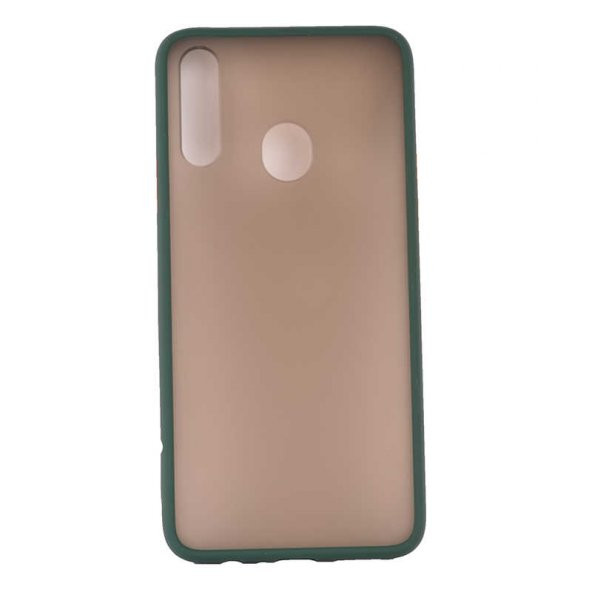 Samsung Galaxy A20S Kılıf Fri Silikon - Koyu Yeşil