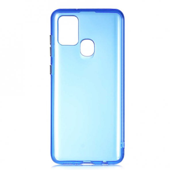 Samsung Galaxy A21S Kılıf Bistro Kapak - Mavi
