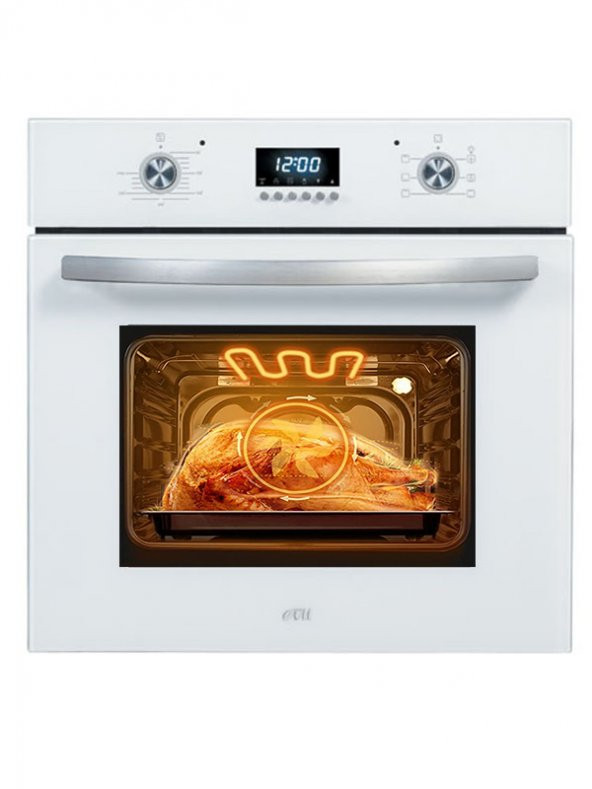 Çetintaş evii W5237 Beyaz Cam Ankastre Fırın - 1