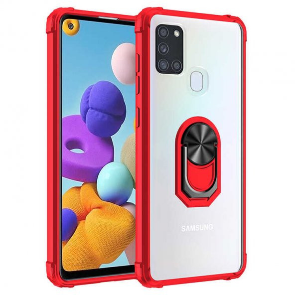 Samsung Galaxy A21S Kılıf Mola Kapak - Kırmızı