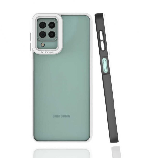 Samsung Galaxy A22 4G Kılıf Mima Kapak - Siyah