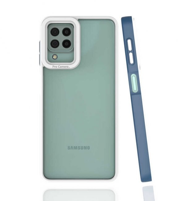 Samsung Galaxy A22 4G Kılıf Mima Kapak - Lacivert
