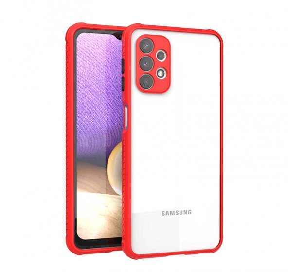 Samsung Galaxy A32 4G Kılıf ​​Kaff Kapak - Kırmızı