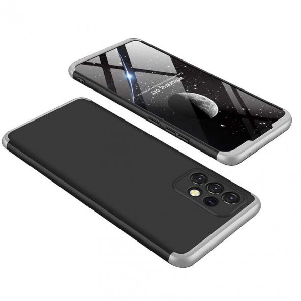 Samsung Galaxy A32 4G Kılıf Ays Kapak - Siyah-Gri