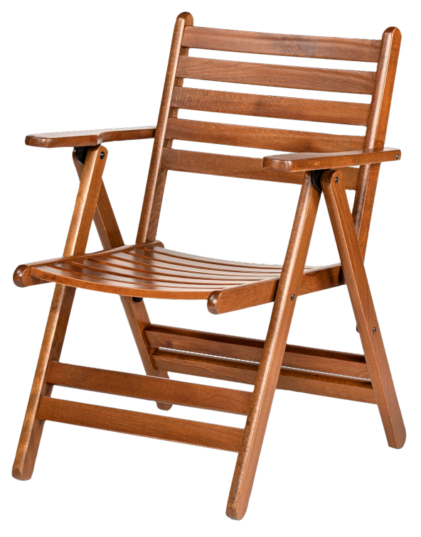 London Atina Katlanır Ahşap Bahçe Balkon Takımı -70x120 Masa + 4 Sandalye Set - 2