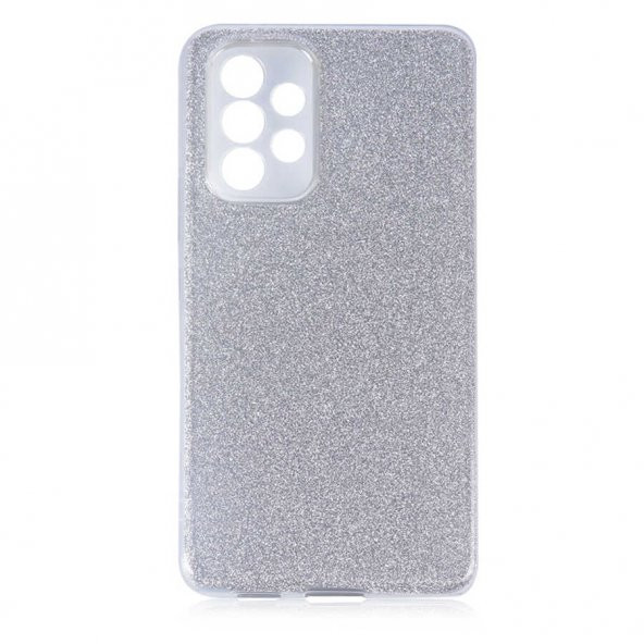 Samsung Galaxy A73 Kılıf Shining Silikon - Gümüş
