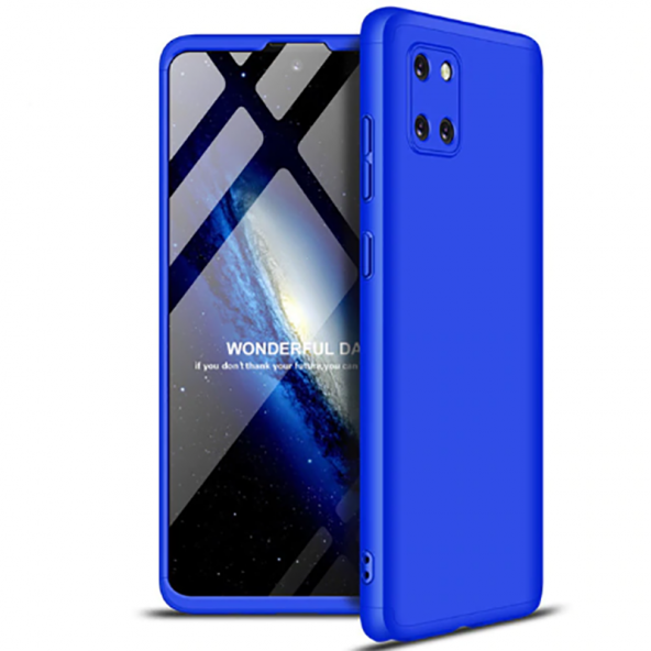 Samsung Galaxy A81 (Note 10 Lite) Kılıf Ays Kapak - Mavi