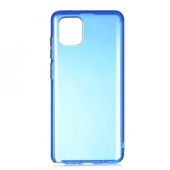 Samsung Galaxy A81 (Note 10 Lite) Kılıf Bistro Kapak - Mavi