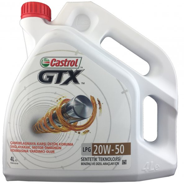 CASTROL GTX LPG 20w-50 4 Litre Motor Yağı