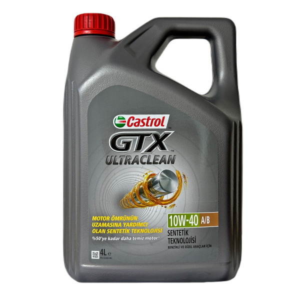 CASTROL GTX Ultraclean 10w-40 4 Litre Benzin-lpg-dizel Motor Yağı
