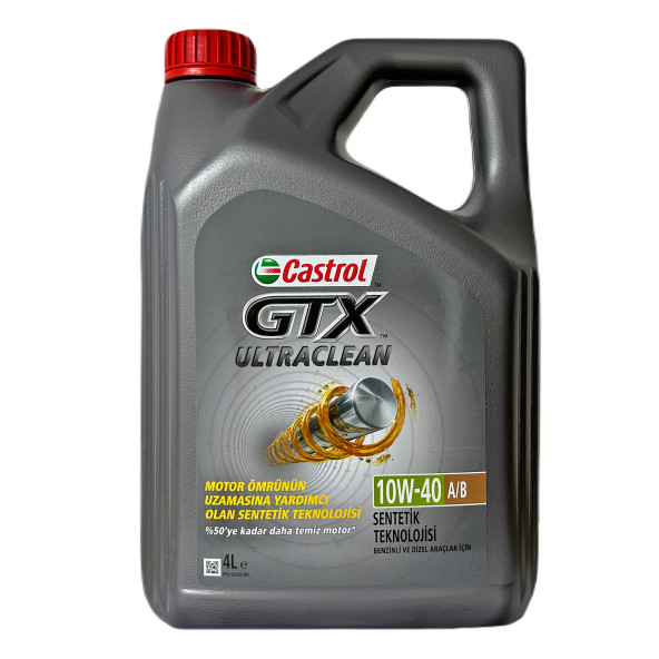 Castrol GTX Ultraclean 10w-40 4 Litre Benzin-lpg-dizel Motor Yağı - ÜT: 2024