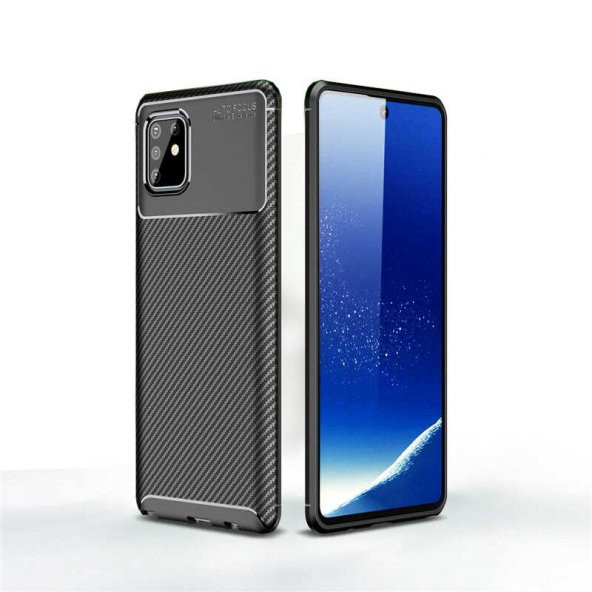 Samsung Galaxy A81 (Note 10 Lite) Kılıf Negro Silikon Kapak - Siyah