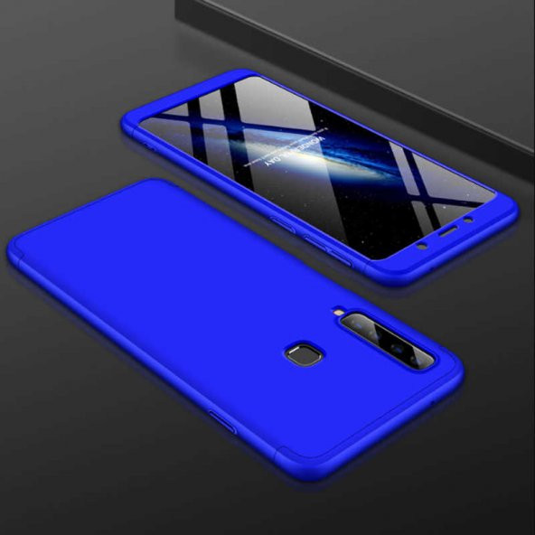 Samsung Galaxy A9 2018 Kılıf Ays Kapak - Mavi