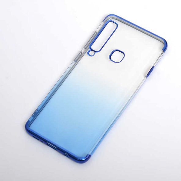 Samsung Galaxy A9 2018 Kılıf Moss Silikon - Mavi