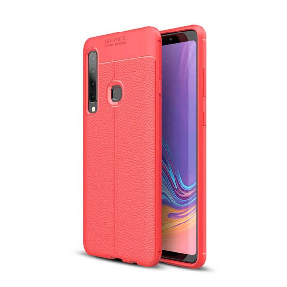 Samsung Galaxy A9 2018 Kılıf Niss Silikon Kapak - Kırmızı