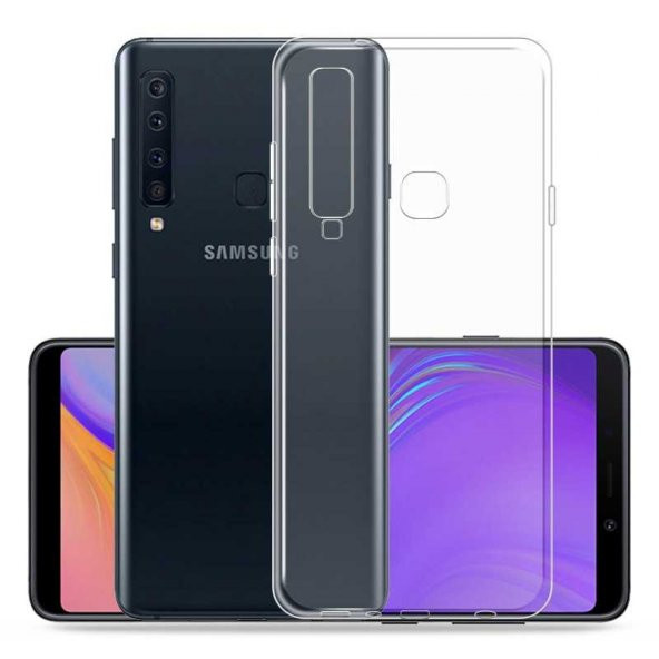 Samsung Galaxy A9 2018 Kılıf Süper Silikon Kapak - Renksiz