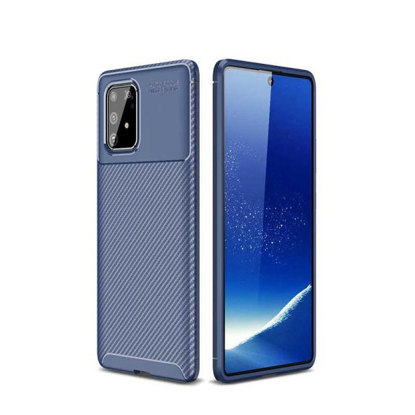 Samsung Galaxy A91 (S10 Lite) Kılıf Negro Silikon Kapak - Lacivert