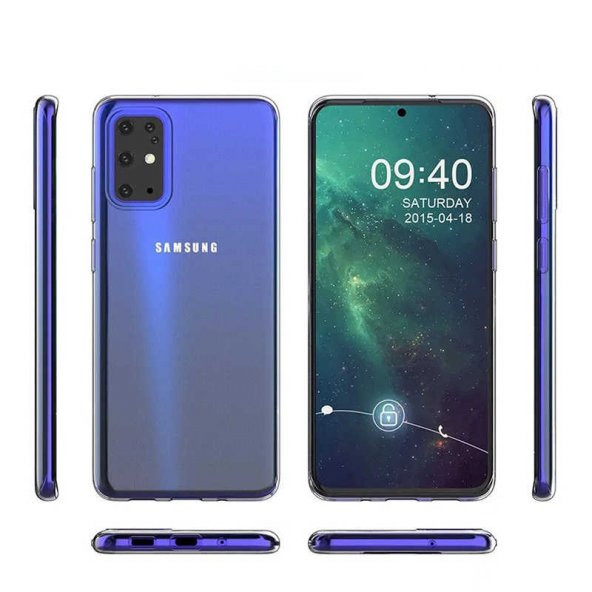 Samsung Galaxy A91 (S10 Lite) Kılıf Süper Silikon Kapak - Renksiz