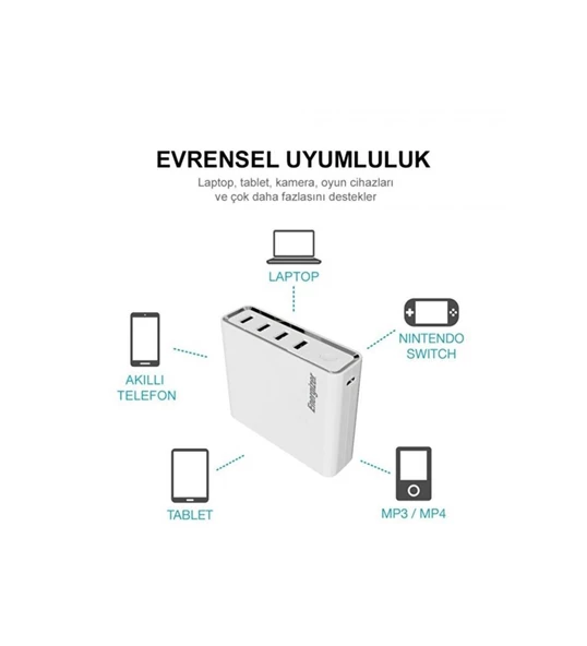 Ultimate Xp20001pd 20000mah 5 Çıkışlı Ultra Hızlı Taşınabilir Şarj Cihazı Gri - 2