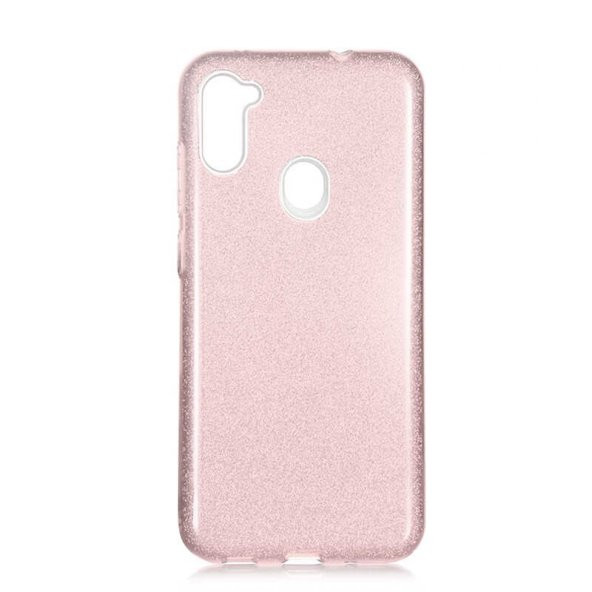 Samsung Galaxy M11 Kılıf Shining Silikon - Rose Gold