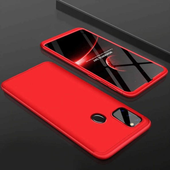 Samsung Galaxy M21 Kılıf Ays Kapak - Kırmızı