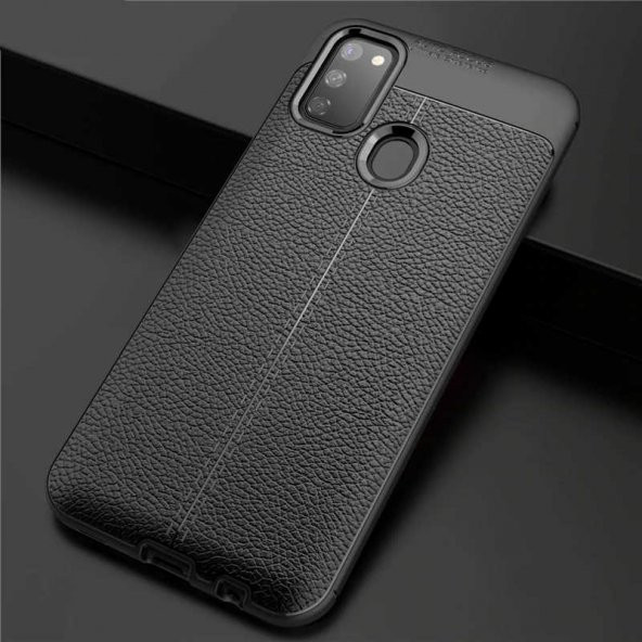 Samsung Galaxy M21 Kılıf Niss Silikon Kapak - Siyah