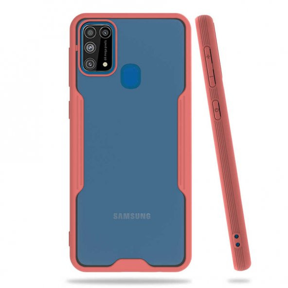 Samsung Galaxy M31 Kılıf Parfe Kapak - Pembe