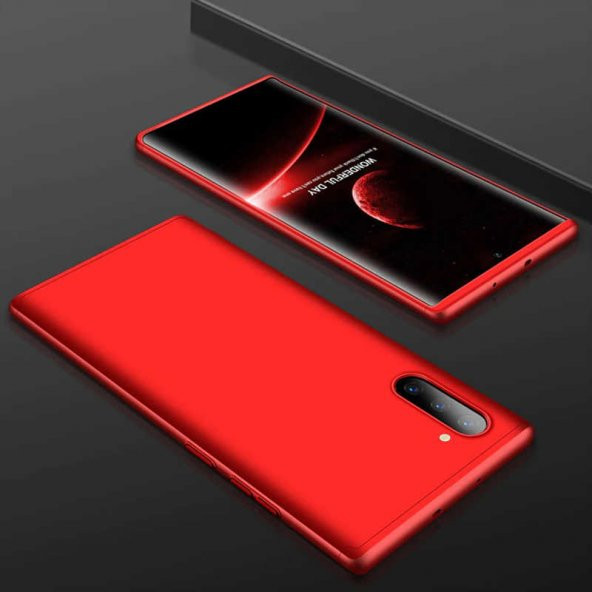 Samsung Galaxy Note 10 Kılıf Ays Kapak - Kırmızı
