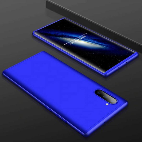 Samsung Galaxy Note 10 Kılıf Ays Kapak - Mavi