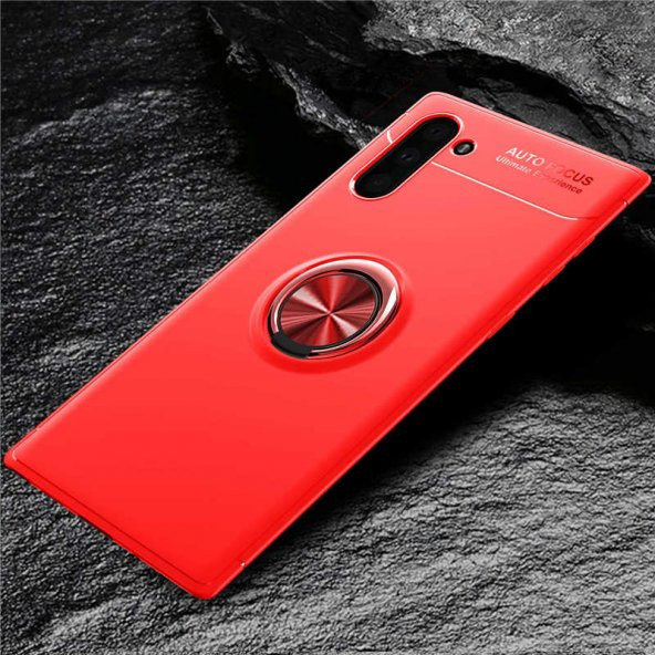 Samsung Galaxy Note 10 Kılıf Ravel Silikon Kapak - Kırmızı