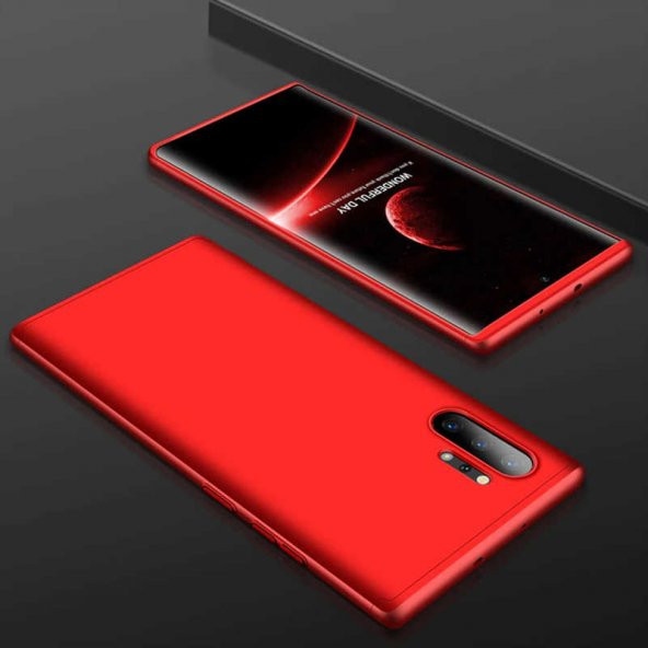 Samsung Galaxy Note 10 Plus Kılıf Ays Kapak - Kırmızı