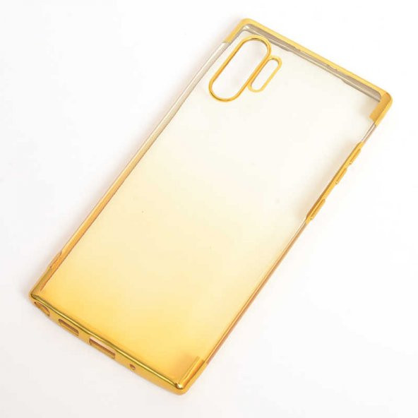 Samsung Galaxy Note 10 Plus Kılıf Moss Silikon - Gold