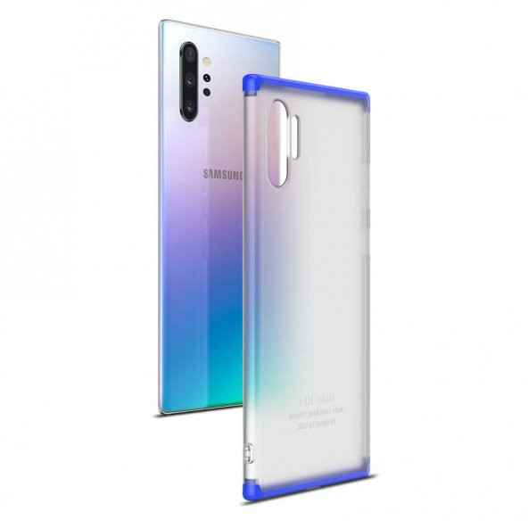 Samsung Galaxy Note 10 Plus Kılıf Nili Kapak - Mavi
