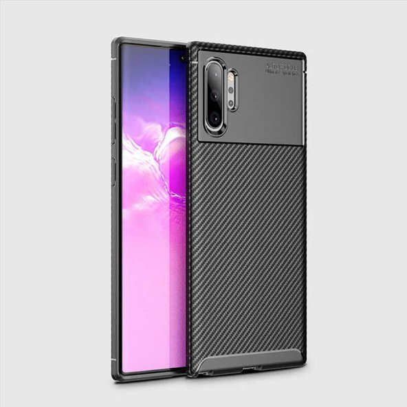 Samsung Galaxy Note 10 Plus Kılıf Negro Silikon Kapak - Siyah
