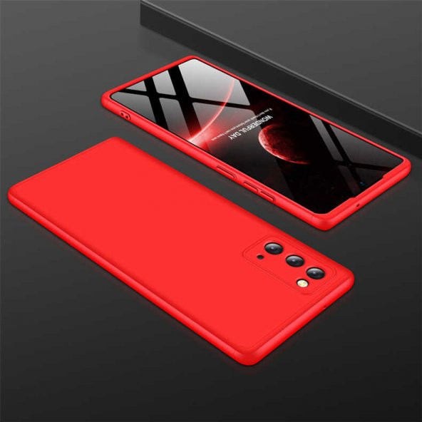 Samsung Galaxy Note 20 Kılıf Ays Kapak - Kırmızı