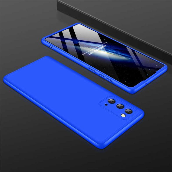 Samsung Galaxy Note 20 Kılıf Ays Kapak - Mavi