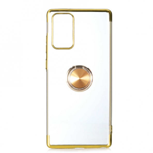 Samsung Galaxy Note 20 Kılıf Gess Silikon - Gold