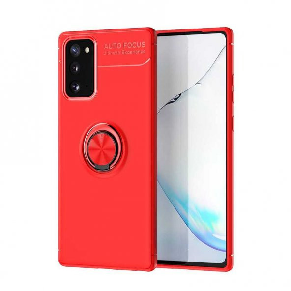 Samsung Galaxy Note 20 Kılıf Ravel Silikon Kapak - Kırmızı