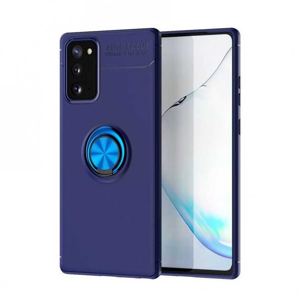 Samsung Galaxy Note 20 Kılıf Ravel Silikon Kapak - Mavi