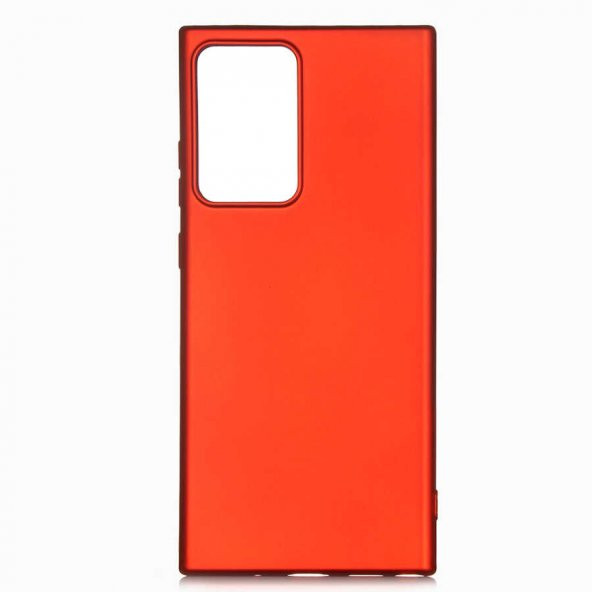 Samsung Galaxy Note 20 Ultra Kılıf Premier Silikon Kapak - Kırmızı