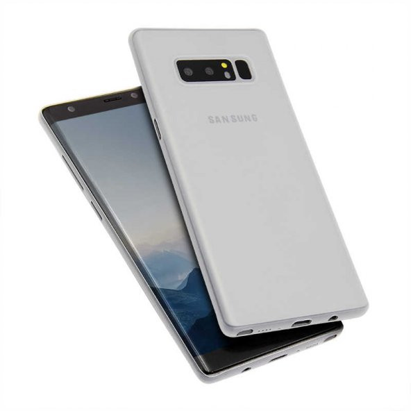 Samsung Galaxy Note 8 Kılıf 1.Kalite PP Silikon - Gri