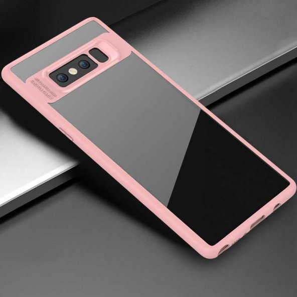 Samsung Galaxy Note 8 Kılıf Buttom Kapak - Pembe