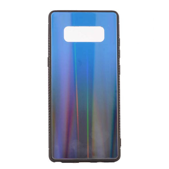 Samsung Galaxy Note 8 Kılıf Friz Cam Kapak - Mavi