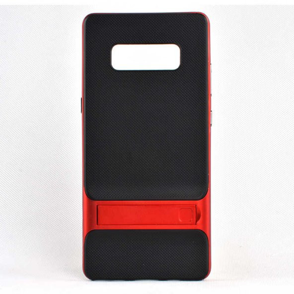 Samsung Galaxy Note 8 Kılıf Standlı Verus Kapak - Kırmızı
