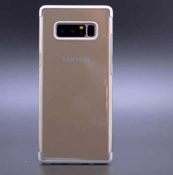 Samsung Galaxy Note 8 Kılıf Tareks Şeffaf Kapak - Beyaz