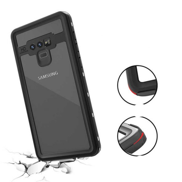 Samsung Galaxy Note 9 Kılıf 1-1 Su Geçirmez Kılıf - Siyah