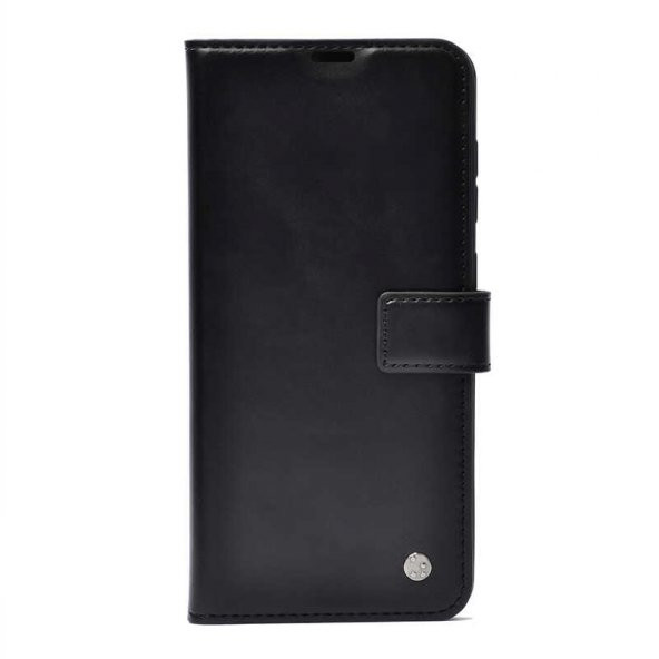 Samsung Galaxy Note 9 Kılıf Kar Deluxe Kapaklı Kılıf - Siyah
