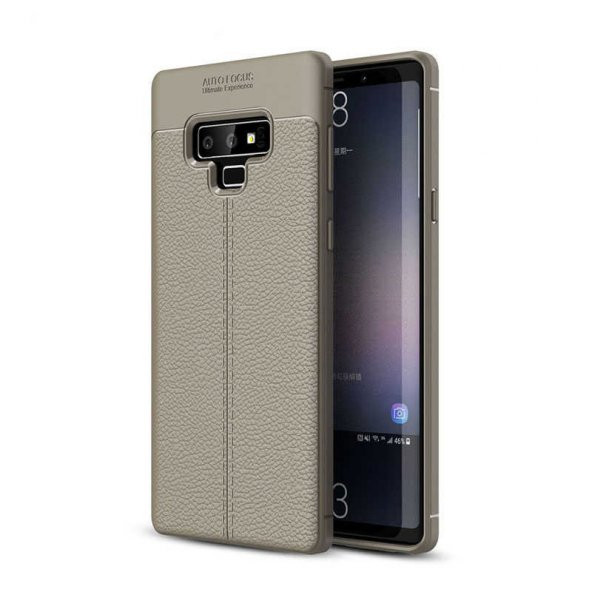 Samsung Galaxy Note 9 Kılıf Niss Silikon Kapak - Gri