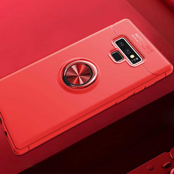Samsung Galaxy Note 9 Kılıf Ravel Silikon Kapak - Kırmızı
