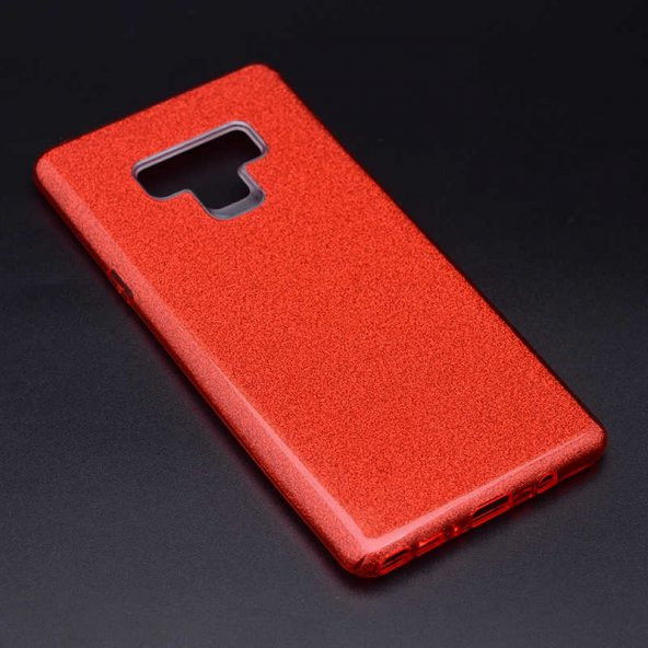 Samsung Galaxy Note 9 Kılıf Shining Silikon - Kırmızı